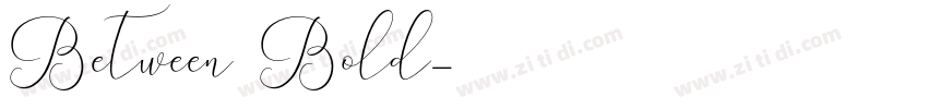 Between1 Bold字体转换